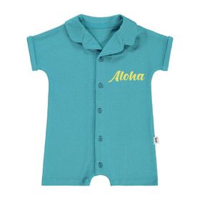 Civil Baby Aloha Baskılı 6-18 Ay Yeşil Tulum