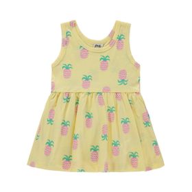 Civil Baby Ananas Empirme 6-18 Ay Sarı Elbise