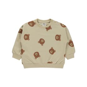 Civil Baby Ayıcık Baskılı 6-18 Ay Bej Sweatshirt