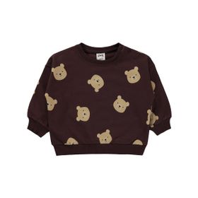 Civil Baby Ayıcık Baskılı 6-18 Ay Kahverengi Sweatshirt