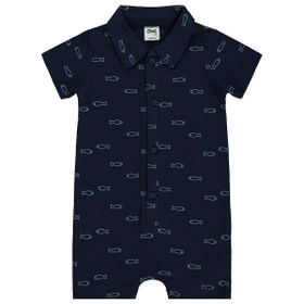Civil Baby Balık Empirme 6-18 Ay Lacivert Tulum