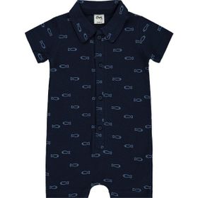 Civil Baby Balık Empirme 6-18 Ay Lacivert Tulum