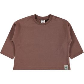 Civil Baby Basic 6-18 Ay Koyu Kahve Sweatshirt