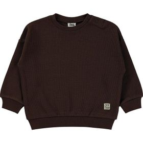 Civil Baby Basic 6-18 Ay Koyu Kahve Sweatshirt