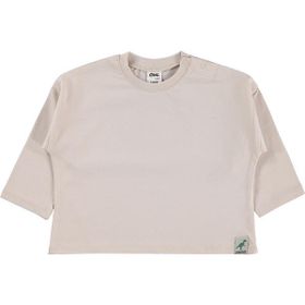 Civil Baby Basic 6-18 Ay Taş - Beyaz Sweatshirt