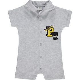 Civil Baby Batman Baskılı 6-18 Ay Gri Tulum