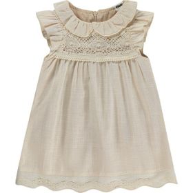 Civil Baby Bebek Yaka Dantelli 6-18 Ay Bej Elbise