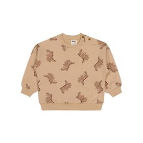 Civil Baby Benekli Dino Empirme 6-18 Ay Kahverengi Sweatshirt