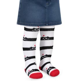 Civil Baby Cat 6-18 Ay Beyaz Bebek Kız Külotlu Çorap