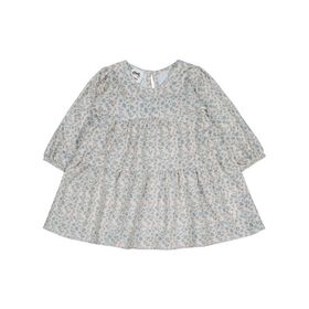 Civil Baby Çiçek Baskılı 6-18 Ay Mavi Elbise