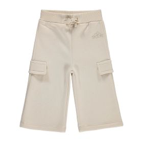 Civil Baby Çiçek Nakışlı Basic Kargo 6-18 Ay Bej Eşofman Altı