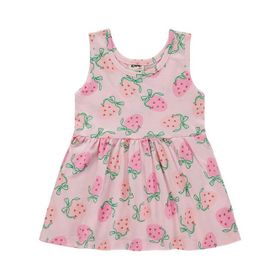 Civil Baby Çilek Empirme 6-18 Ay Pembe Elbise