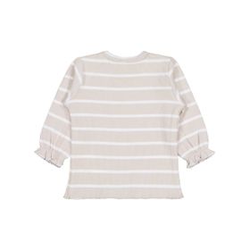 Civil Baby Çizgili 6-18 Ay Bej Sweatshirt