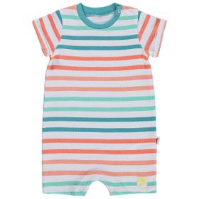 Civil Baby Çizgili 6-18 Ay Beyaz Tulum