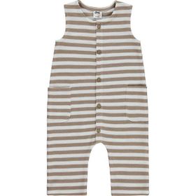 Civil Baby Çizgili 6-18 Ay Kahverengi Tulum