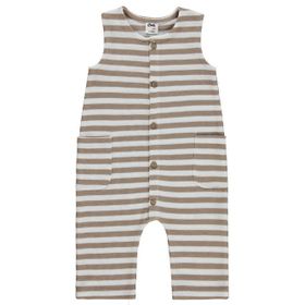 Civil Baby Çizgili 6-18 Ay Kahverengi Tulum