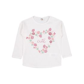 Civil Baby Cute Çiçek Baskılı 6-18 Ay Ekru Sweatshirt
