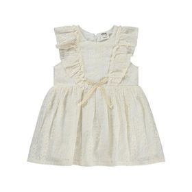Civil Baby Dantel Bel Fiyonklu 6-18 Ay Ekru Elbise