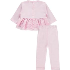 Civil Baby Fırfır Tüllü 3-12 Ay Pembe Takım