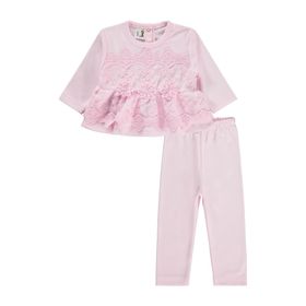 Civil Baby Fırfır Tüllü 3-12 Ay Pembe Takım