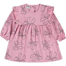 Civil Baby Fiyonk Empirme 6-18 Ay Pembe Jile ve Elbise