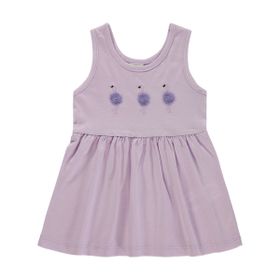 Civil Baby Flamingo Nakış 6-18 Ay Lila Elbise