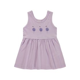 Civil Baby Flamingo Nakış 6-18 Ay Lila Elbise
