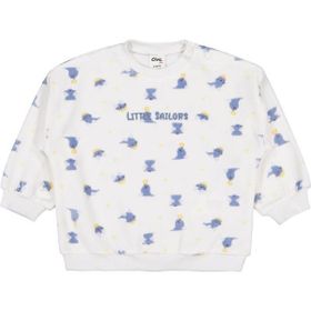 Civil Baby Fok Balığı Empirme 6-18 Ay Kırık Beyaz - Bej Sweatshirt