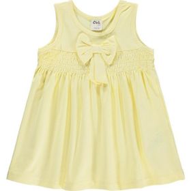 Civil Baby Gipe - Kurdelalı 6-18 Ay Sarı Elbise