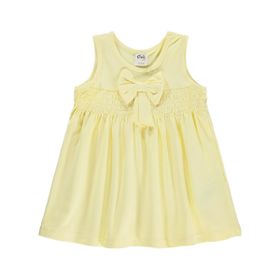 Civil Baby Gipe - Kurdelalı 6-18 Ay Sarı Elbise