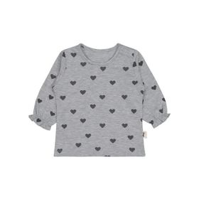 Civil Baby Kalp Baskılı 6-18 Ay Gri Sweatshirt