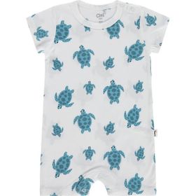 Civil Baby Kaplumbağa Nakışlı 3-12 Ay Ekru Tulum
