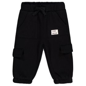 Civil Baby Keep Smiling Etiketli Basic 6-18 Ay Siyah Eşofman Altı