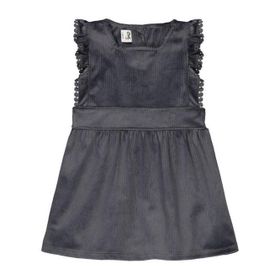 Civil Baby Kol Fırfırlı 6-18 Ay Gri Elbise