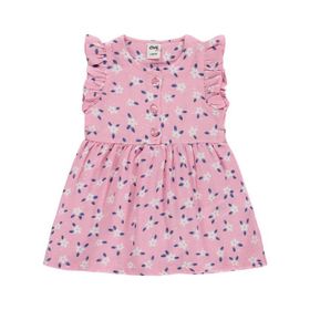 Civil Baby Kol Fırfırlı 6-18 Ay Pembe Elbise