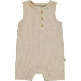Civil Baby Likralı Müslin 6-18 Ay Kahverengi Tulum