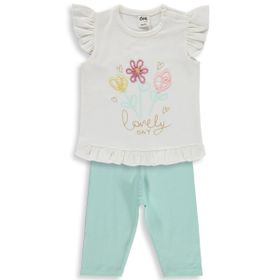 Civil Baby Lonely Day Nakışlı 6-18 Ay Ekru Takım