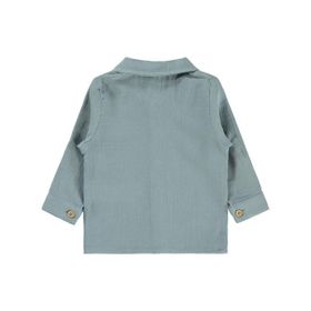 Civil Baby Müslin Uzun Kol 6-18 Ay Mavi Gömlek