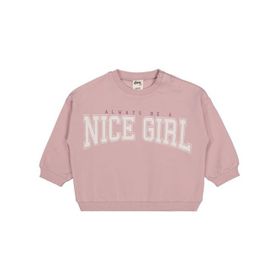 Civil Baby Nice Girl Baskılı 6-18 Ay Lila Sweatshirt