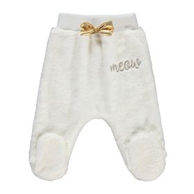 Civil Baby Patikli 1-6 Ay Ekru Kız Bebek Pijama Takımı