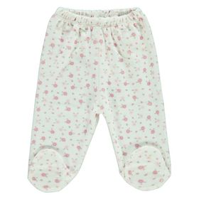 Civil Baby Patikli 1-6 Ay Ekru Kız Bebek Pijama Takımı