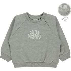 Civil Baby Skater Forever Baskılı 6-18 Ay Gri Sweatshirt