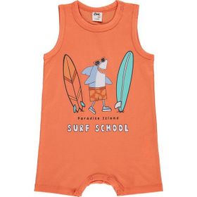 Civil Baby Surf School Baskılı 6-18 Ay Kırmızı Tulum