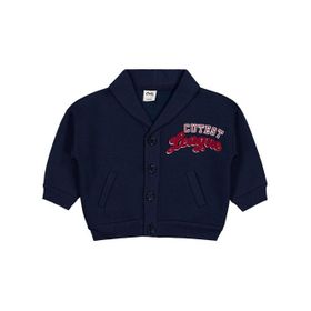 Civil Baby Yazı Nakışlı 6-18 Ay Lacivert Hırka