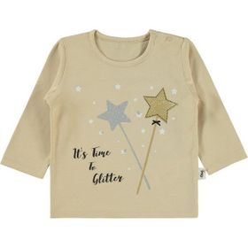 Civil Baby Yıldız Baskılı 6-18 Ay Açık Taş Sweatshirt