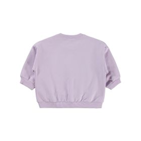 Civil Basic Kalp Etiketli 6-18 Ay Lila Bebek Sweatshirt