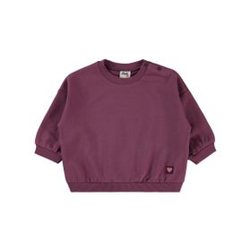 Civil Basic Kalp Etiketli 6-18 Ay Lila Bebek Sweatshirt