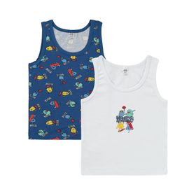 Civil Boys 77334772924S1 2'li Beyaz Erkek Çocuk Atlet Set