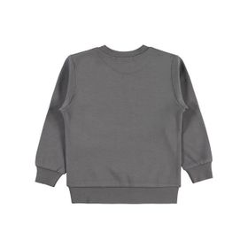 Civil Boys Baseball Baskılı 2-5 Yaş Gri Km Sweatshirt