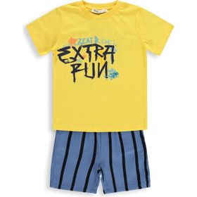 Civil Boys Extra Fun Baskılı 2-5 Yaş Sarı - İndigo Takım